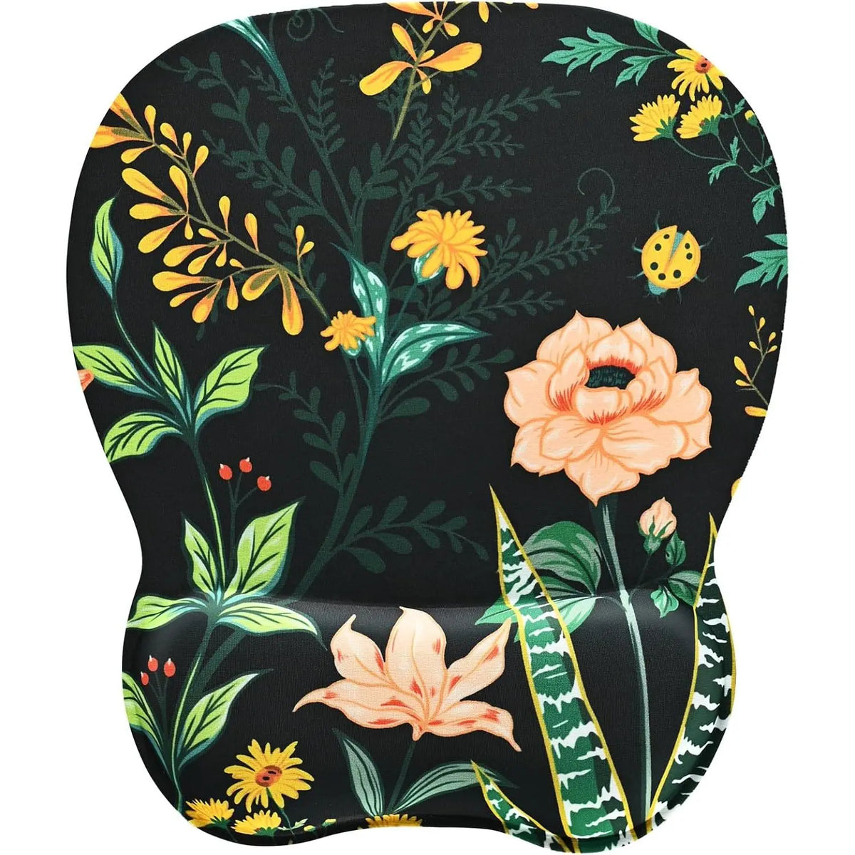 Ergonomic Mouse Pad with Memory Foam Wrist Rest for Wrist Relief, Durable Double-Layer Wear-Resistant Design, Non-Slip Base Gaming Mousepad, 9.64x8.26in Office Accessories for Home & Office