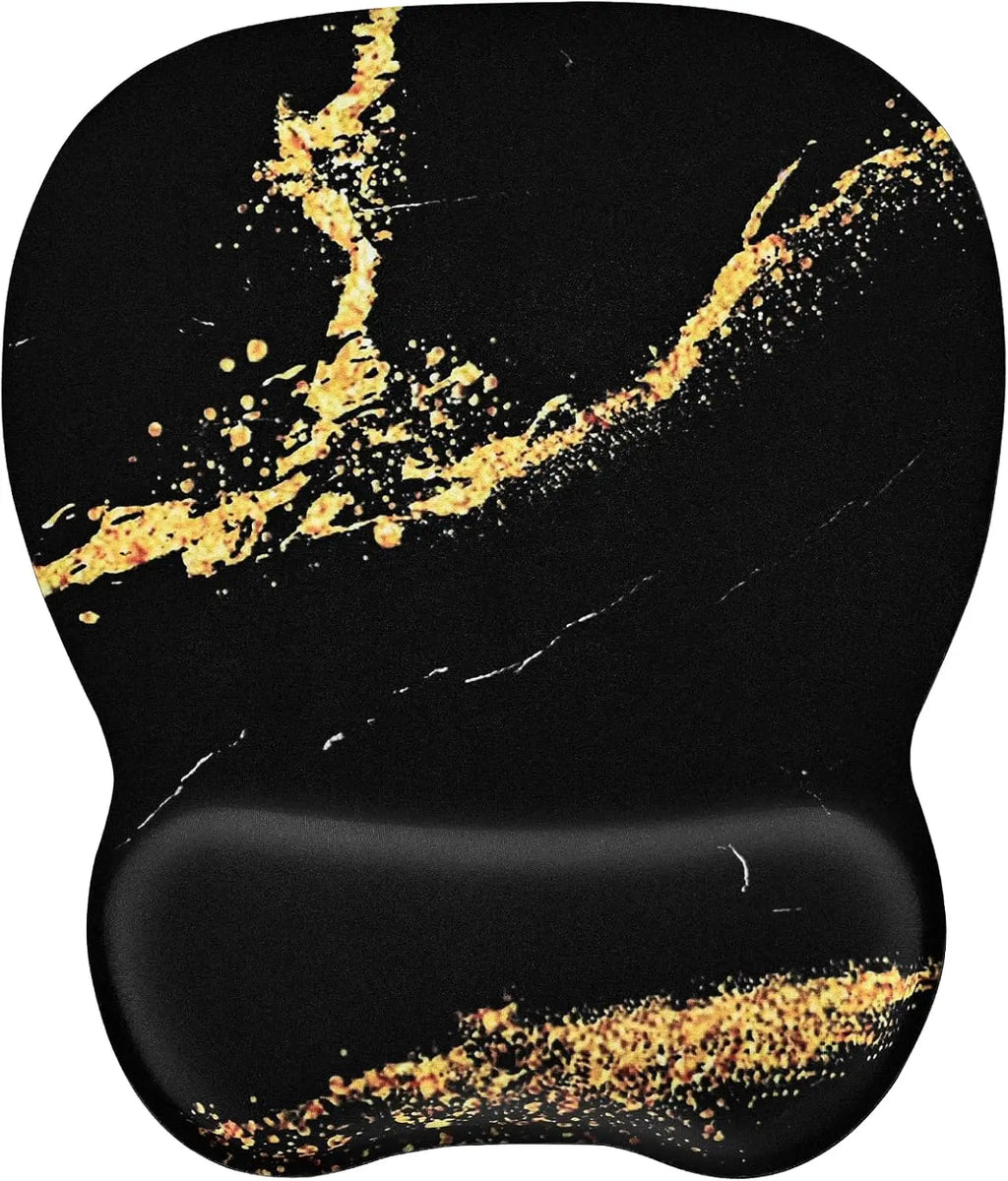 Ergonomic Mouse Pad with Memory Foam Wrist Rest for Wrist Relief, Durable Double-Layer Wear-Resistant Design, Non-Slip Base Gaming Mousepad, 9.64x8.26in Office Accessories for Home & Office