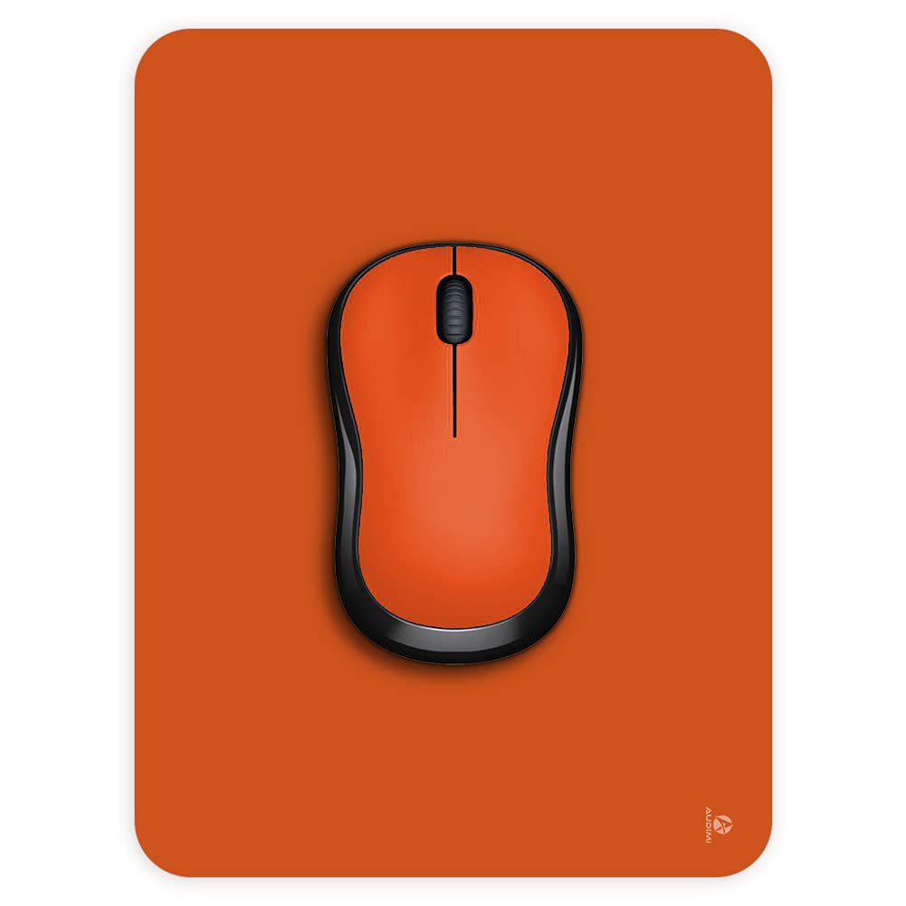 Audimi Small Mouse Pad 6 x 8 Inch, Mini Mouse Pad Thick for Laptop Wireless Mouse Home Office Travel, Portable & Washable (Black)