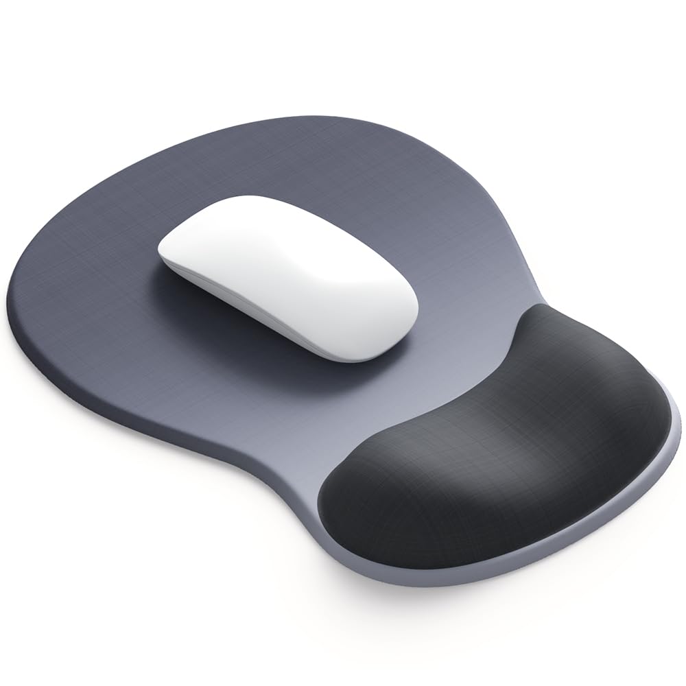 ErgoComfort Gel Wrist Rest Mouse Pad-Ergonomic Office Mousepad with Wrist Support-Non-Slip, Design Desk Accessories Mat for Home&Game Decor (06Mocha Sand)