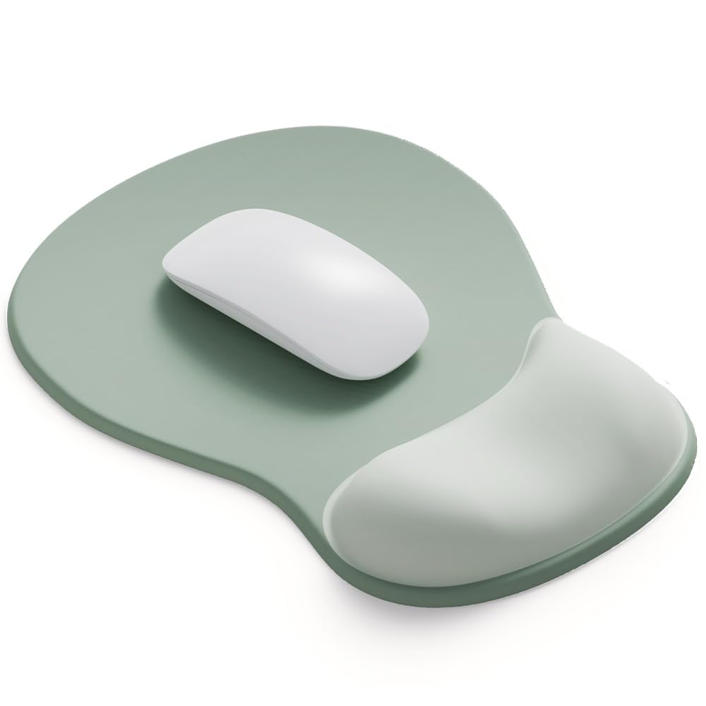 ErgoComfort Gel Wrist Rest Mouse Pad-Ergonomic Office Mousepad with Wrist Support-Non-Slip, Design Desk Accessories Mat for Home&Game Decor (06Mocha Sand)