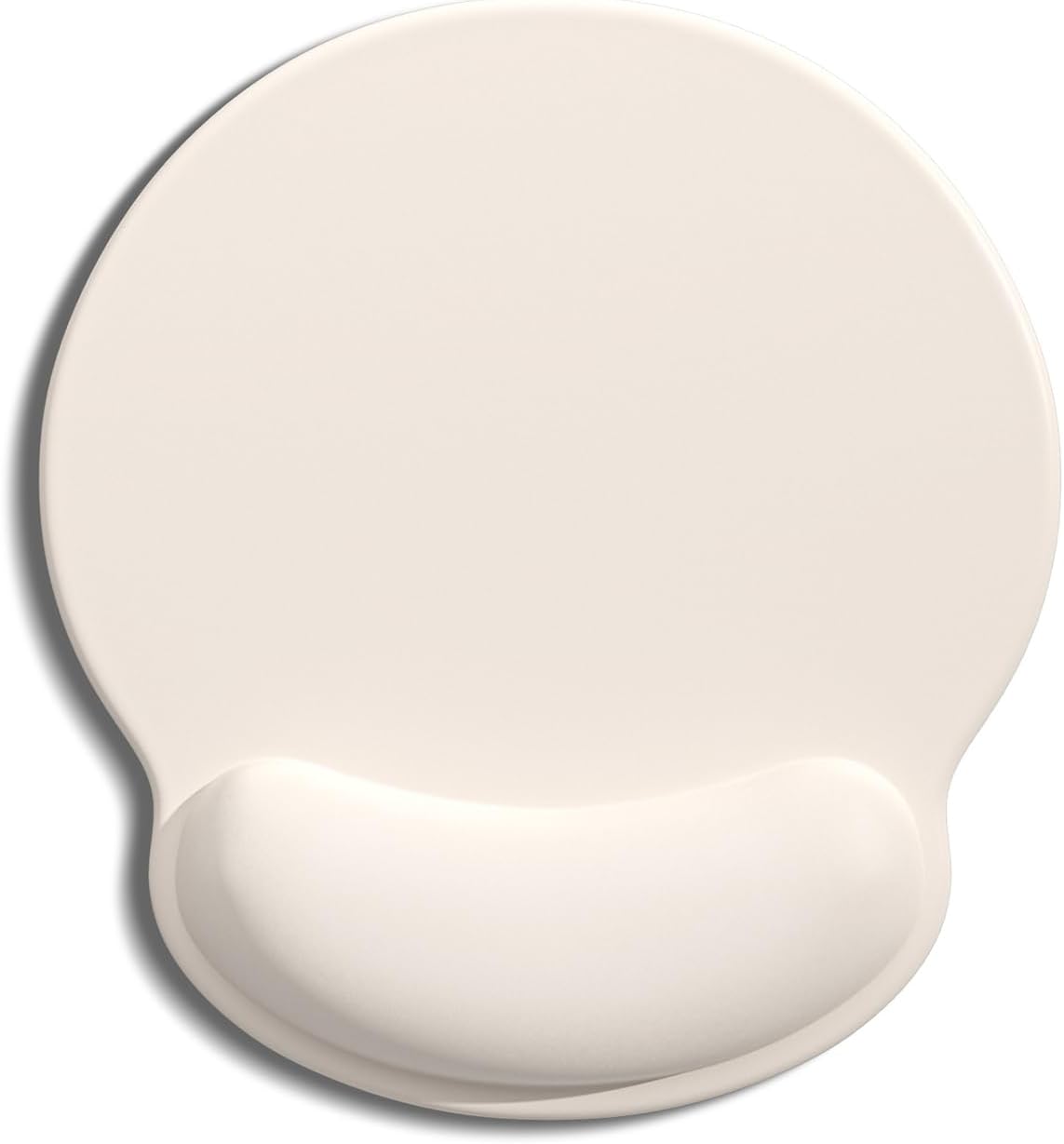 Auhoahsil Ergonomic Mouse Pad with Wrist Rest, Comfortable Silicone Non-Slip Computer Pain Relief Gel Mouse Mat with Wrist Support for Gaming, Work, Office, Women & Men, Cute Pattern, Beige