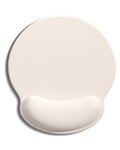 Auhoahsil Ergonomic Mouse Pad with Wrist Rest, Comfortable Silicone Non-Slip Computer Pain Relief Gel Mouse Mat with Wrist Support for Gaming, Work, Office, Women & Men, Cute Pattern, Beige