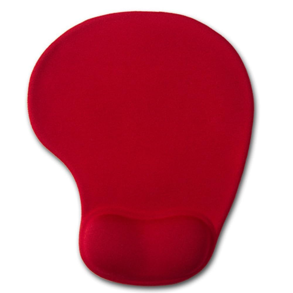 Office Mousepad with Gel Wrist Support - Ergonomic Gaming Desktop Mouse Pad Wrist Rest - Design Gamepad Mat Rubber Base for Laptop Computer -Silicone Non-Slip Special-Textured Surface (01Pink)