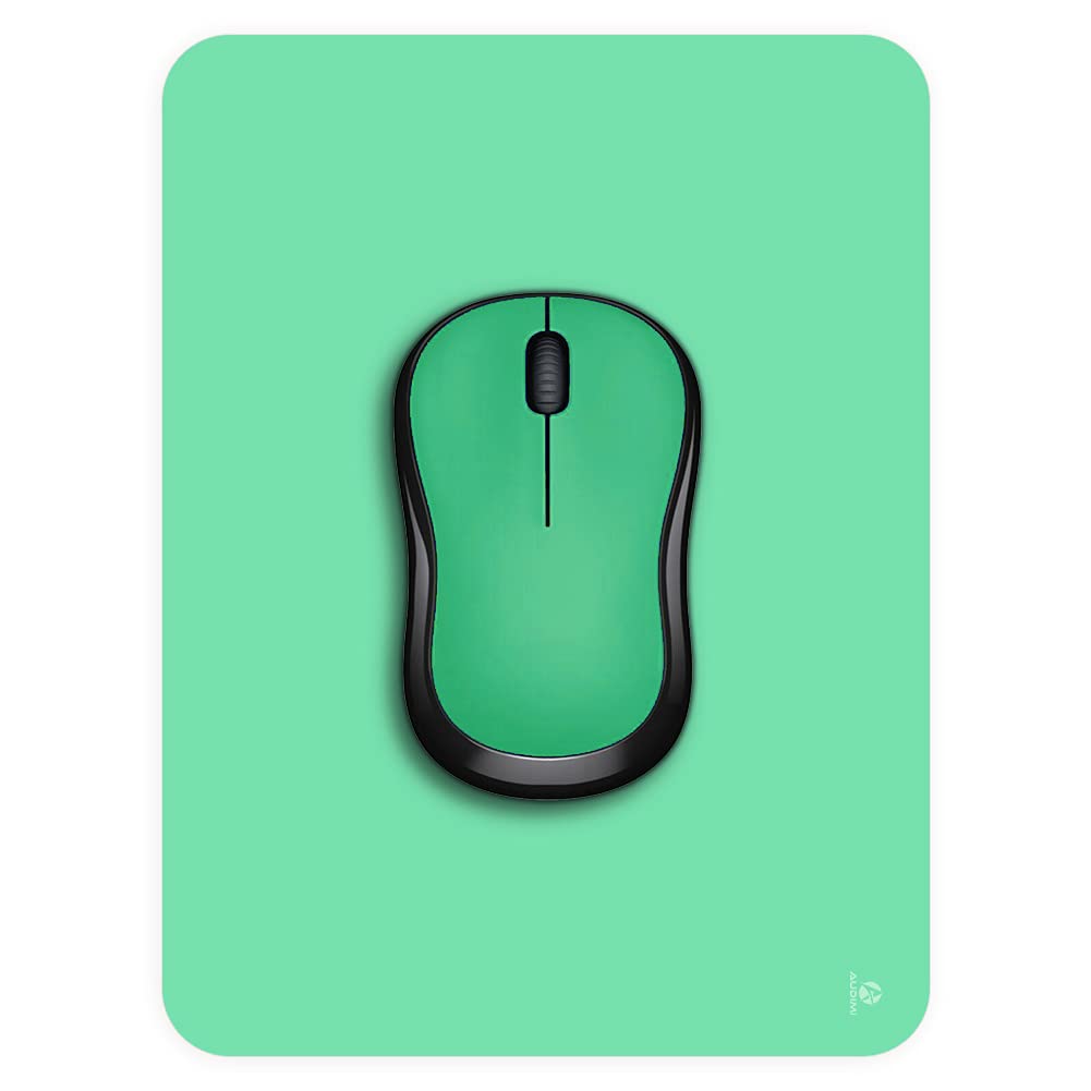 Audimi Small Mouse Pad 6 x 8 Inch, Mini Mouse Pad Thick for Laptop Wireless Mouse Home Office Travel, Portable & Washable (Black)