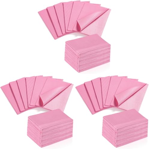 Makartt 50 Pcs Pink Disposable Nail Mats, 18"x13" Waterproof