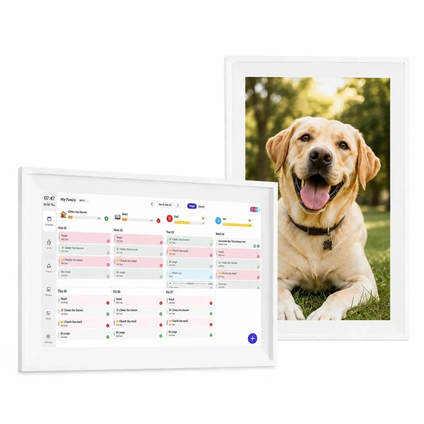 KissRabbit Digital Calendar, 15.6 inch Smart Family Calendar with Touchscreen, Wall & Desk Mount, Electronic Planner and Chore Chart,back to school,back to school shopping
