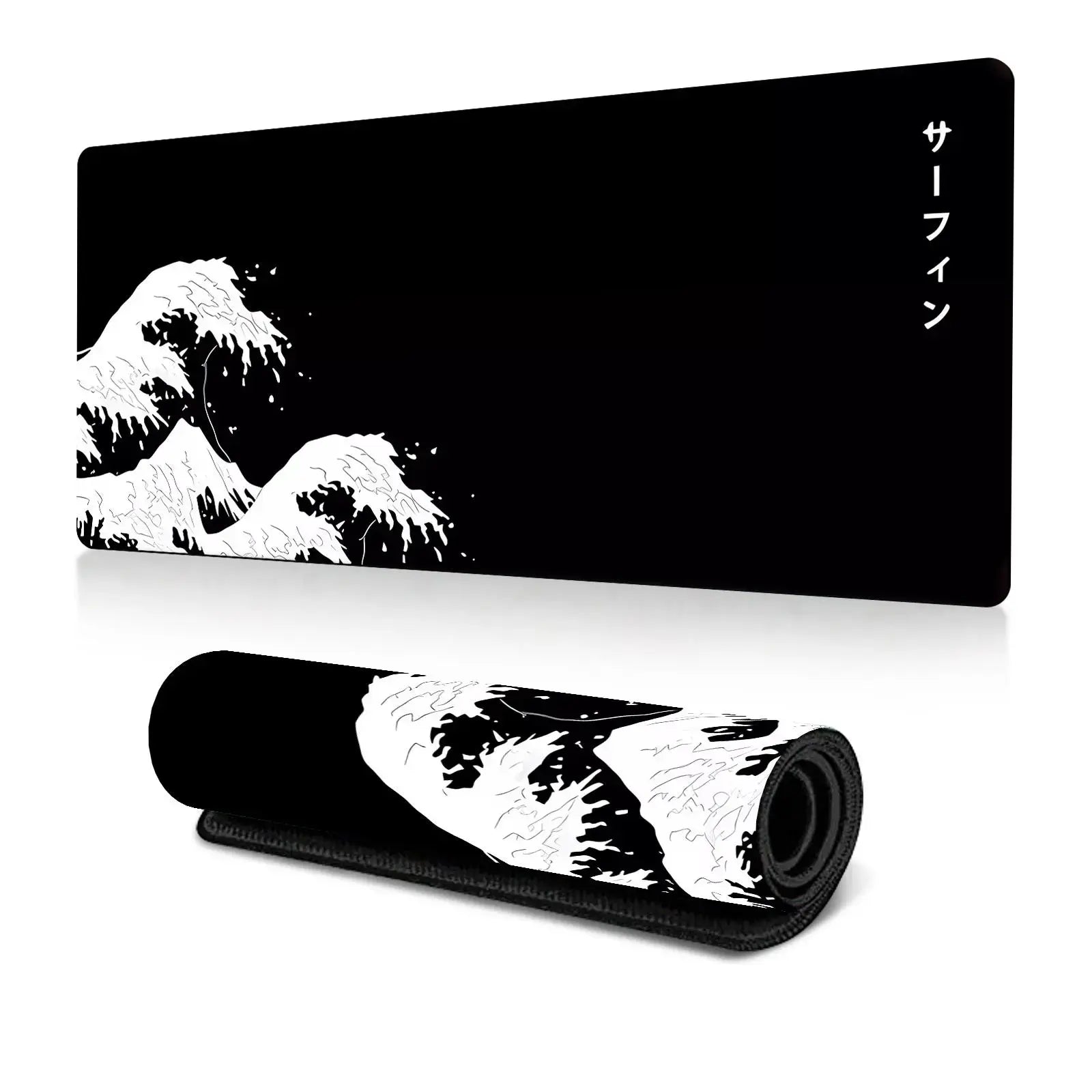 Wave Pattern Mouse Pad, Large Gaming Mouse Pad with Anti-Slip Rubber Base, Desk Mousepad for Gaming and Office Use, Computer Mouse Pad
