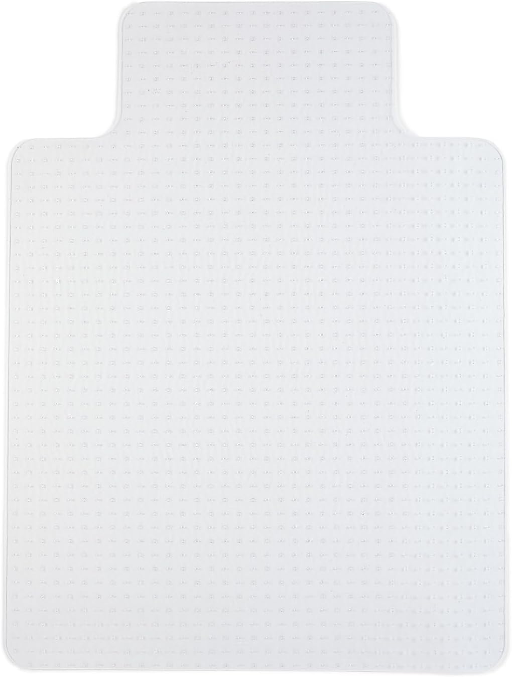 Staples Office Chair Mat, Clear, 35.5x47.5 Inch, Flat-Pile Carpet, with Lip