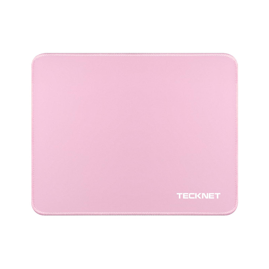TECKNET Mouse Pad with Durable Anti-fray Stitching, Black Small Mousepad