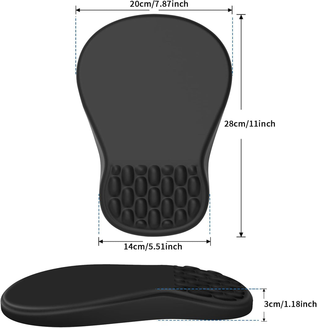 YIWEI Ergonomic Mouse Pad with Wrist Rest for Carpal Tunnel Pain Relief
