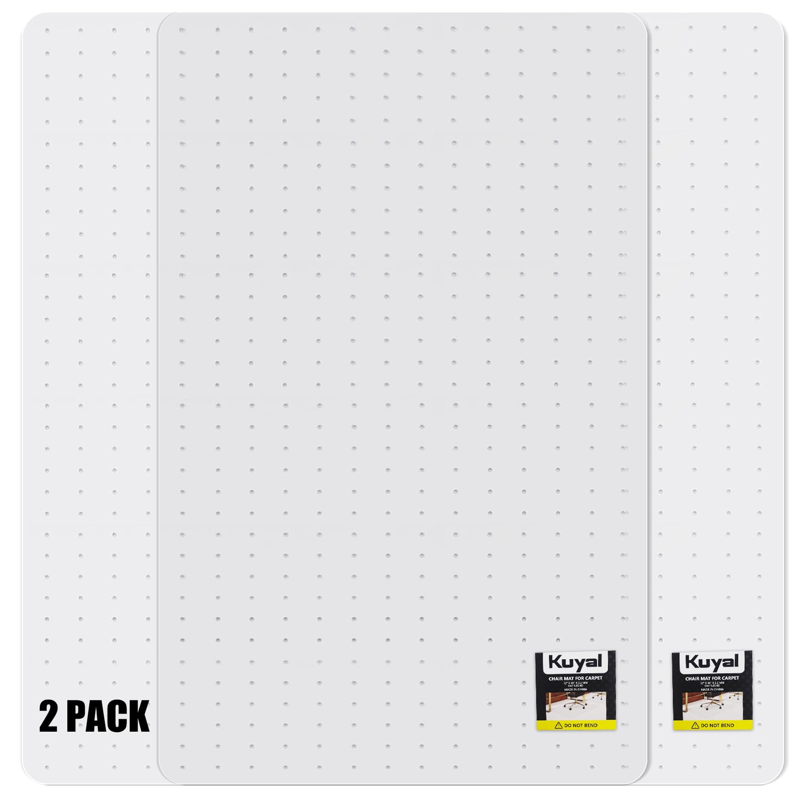 Kuyal Office Chair Mat for Carpet, Clear Heavy Duty Computer Chair Mat