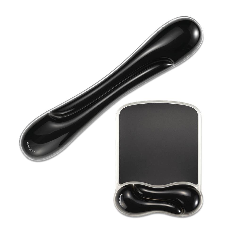 Kensington Duo Gel Mouse Pad with Wrist Rest, Ergonomic Wrist Support for Pain Relief, Comfortable Non-Skid Gel Pad for Computer, Laptop, Office & Home 9.6" x 7.6", Blue K62401AM