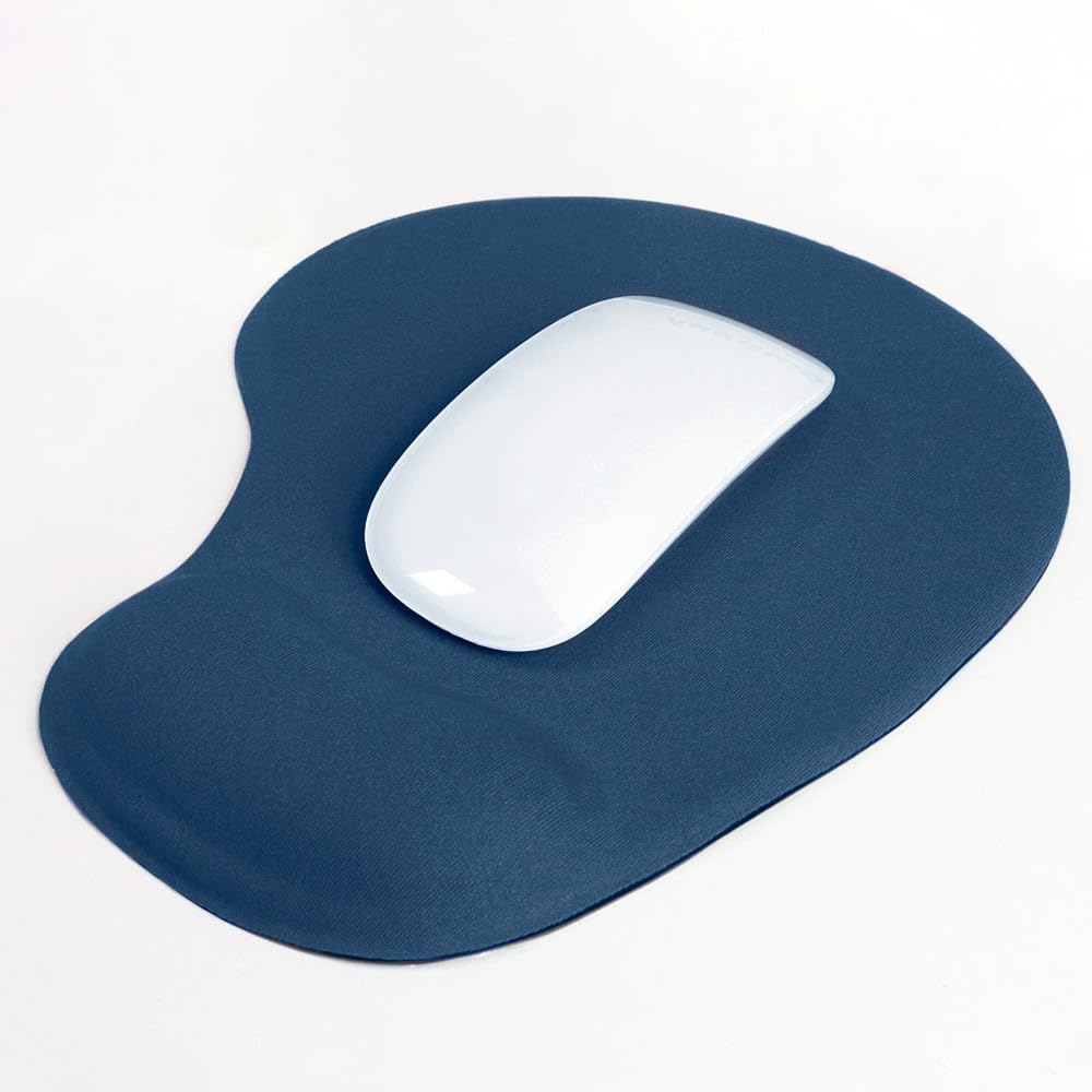 Ergonomic Mouse Pad with Wrist Rest, Gel Wrist Support Mousepad, Pain Relief Laptop Computer Mouse Pad, Non-Slip Mouse Pads for Office & Home (Black, 9.5 x 8.3 in)