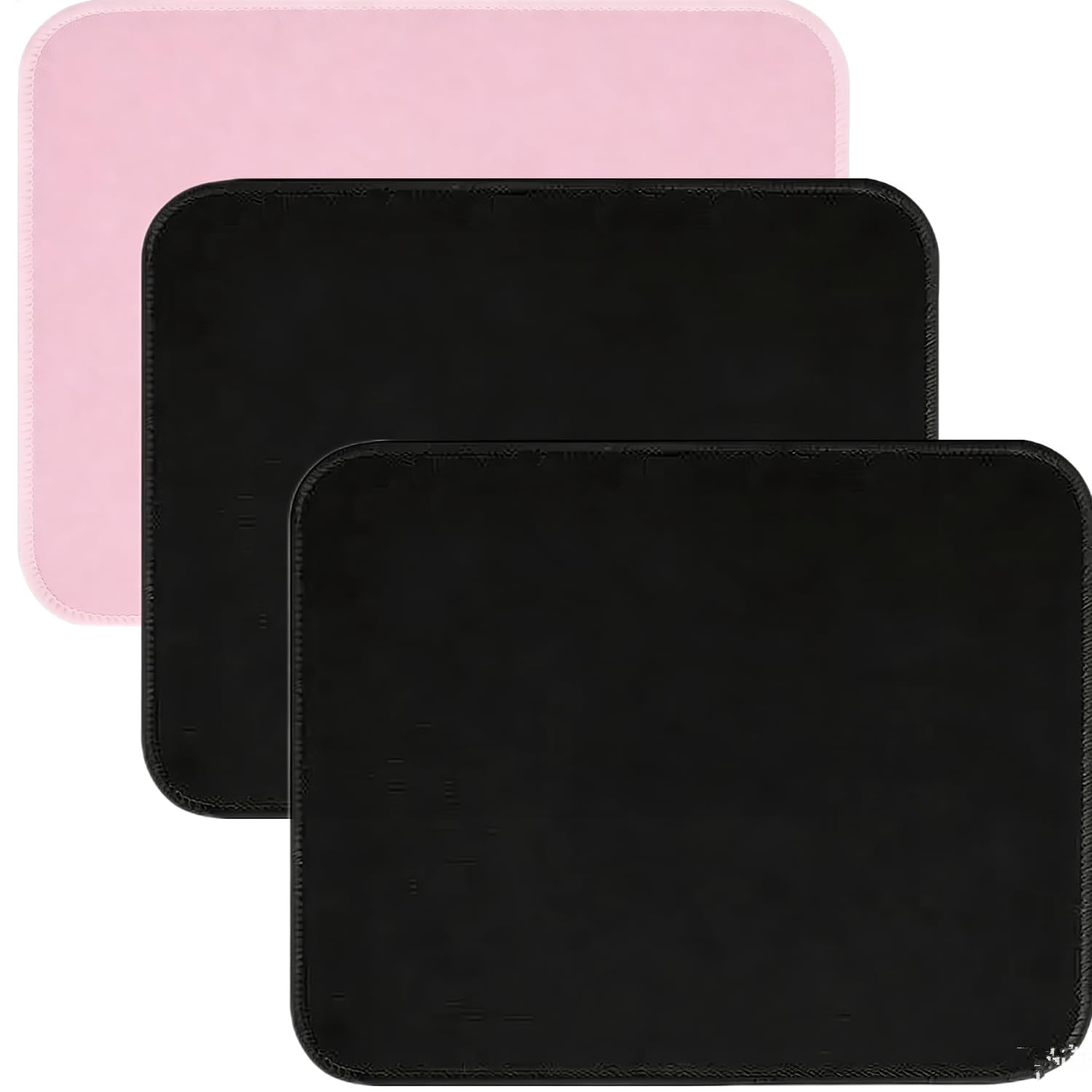 3 Pack Small Mouse pad Beach Square Mouse Mat for Wireless Mouse Office Computer Mousepad for Desk Mat Laptop with Non-Slip Rubber Base (Sea)