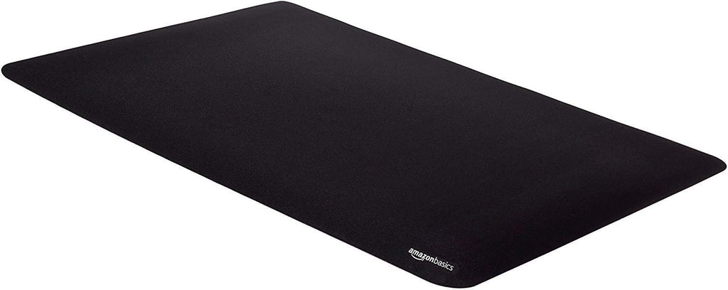 Amazon Basics Square Mouse Pad, Cloth with Rubberized Base, Standard, Black, 12.4L x 10.6W inches