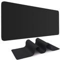 DIGSOM Gaming Mouse Pad, Black with White Topographic Line, 31.5x11.8in