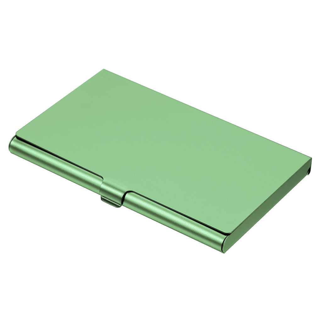 PATIKIL Business Card Holder, Aluminum Alloy Flip Cover Slim Name Cards Case for Women Men, Champagne Gold