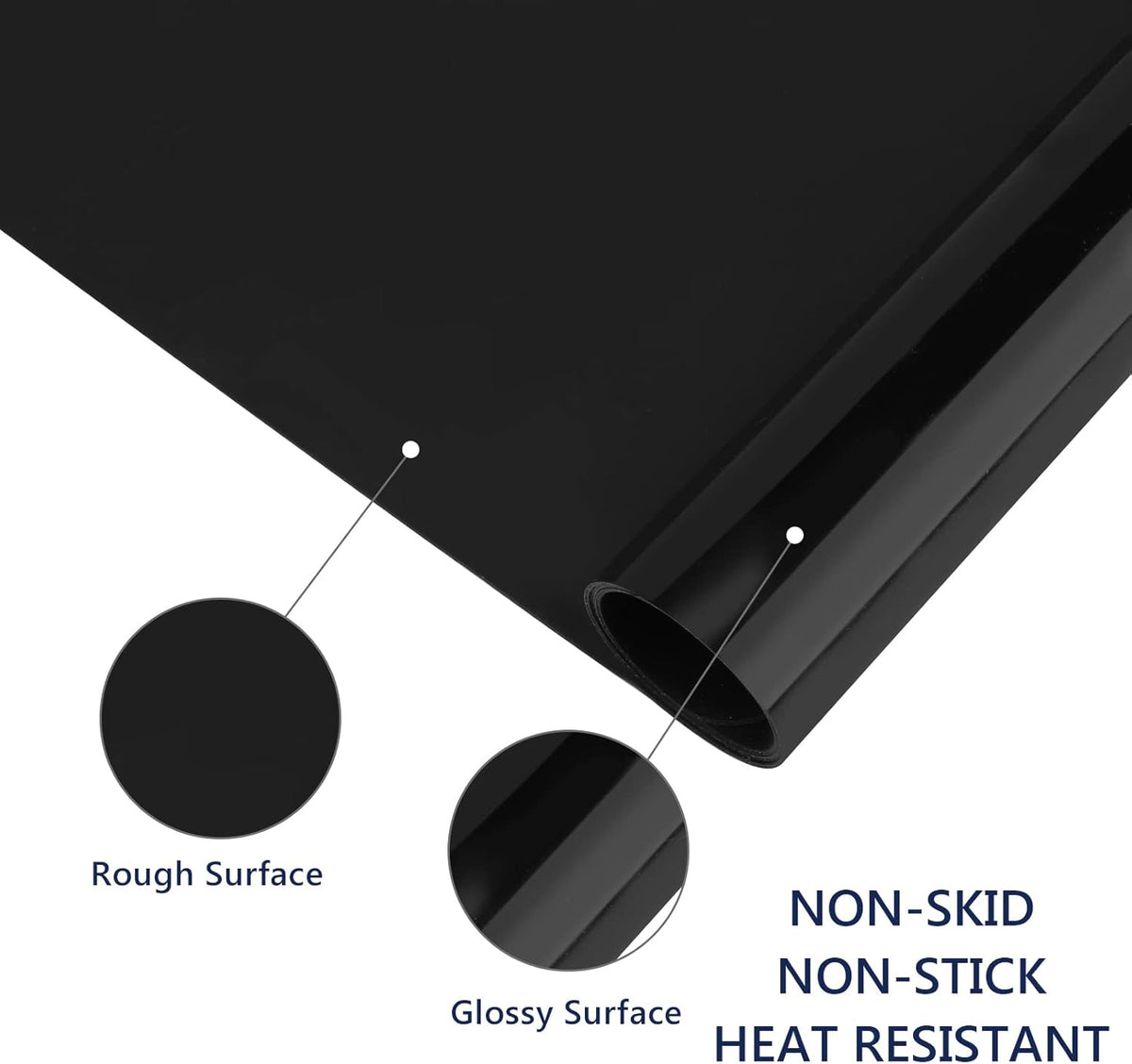 Gartful 2 Pack Silicone Crafting Mats, 15.7" x 11.8" Silicone Mat for Crafts, Large Heat Resistant Sheet for Jewelry Casting, Epoxy Resin, Painting, Counter Table Protector, Placemat, Nonstick, Black