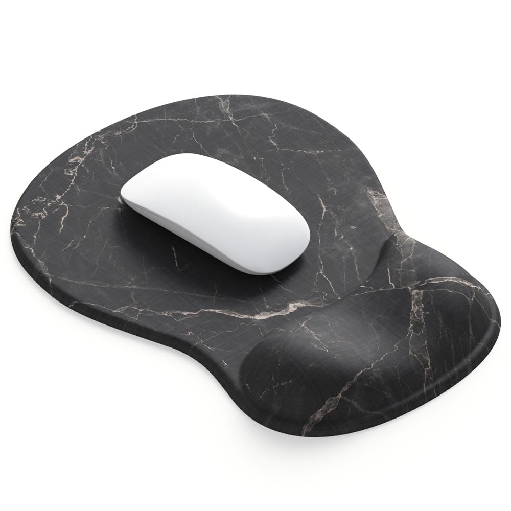 ErgoComfort Gel Wrist Rest Mouse Pad-Ergonomic Office Mousepad with Wrist Support-Non-Slip, Design Desk Accessories Mat for Home&Game Decor (06Mocha Sand)
