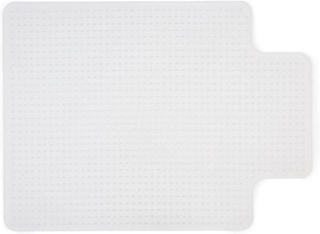 Staples Office Chair Mat, Clear, 35.5x47.5 Inch, Flat-Pile Carpet, with Lip