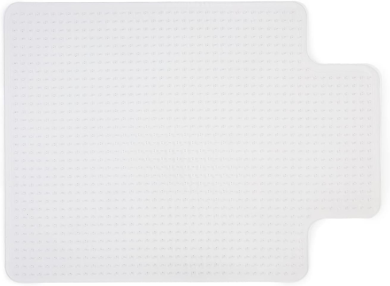 Staples Office Chair Mat, Clear, 35.5x47.5 Inch, Flat-Pile Carpet, with Lip