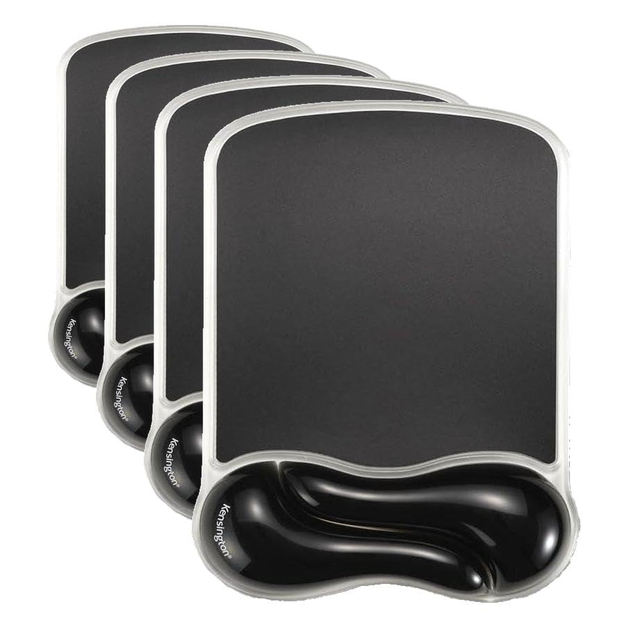 Kensington Duo Gel Mouse Pad with Wrist Rest, Ergonomic Wrist Support for Pain Relief, Comfortable Non-Skid Gel Pad for Computer, Laptop, Office & Home 9.6" x 7.6", Blue K62401AM