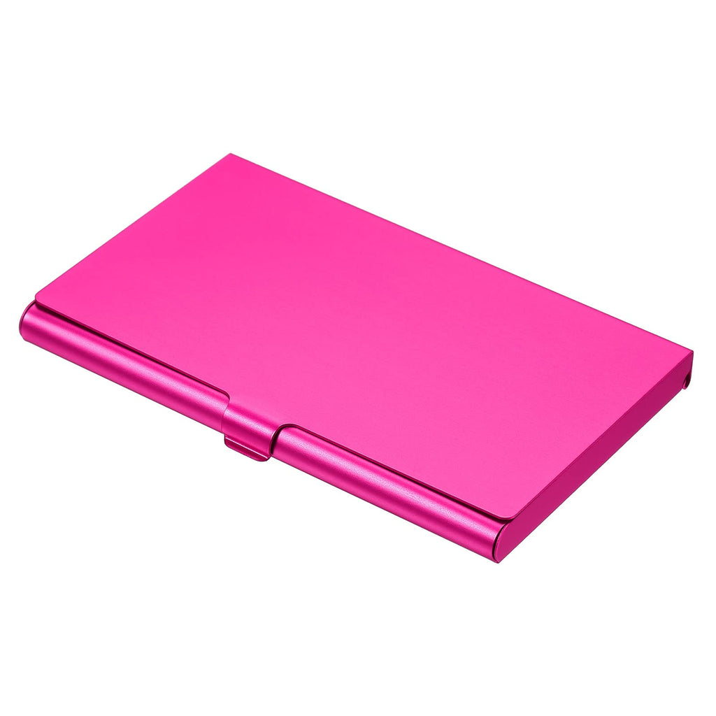 PATIKIL Business Card Holder, Aluminum Alloy Flip Cover Slim Name Cards Case for Women Men, Champagne Gold