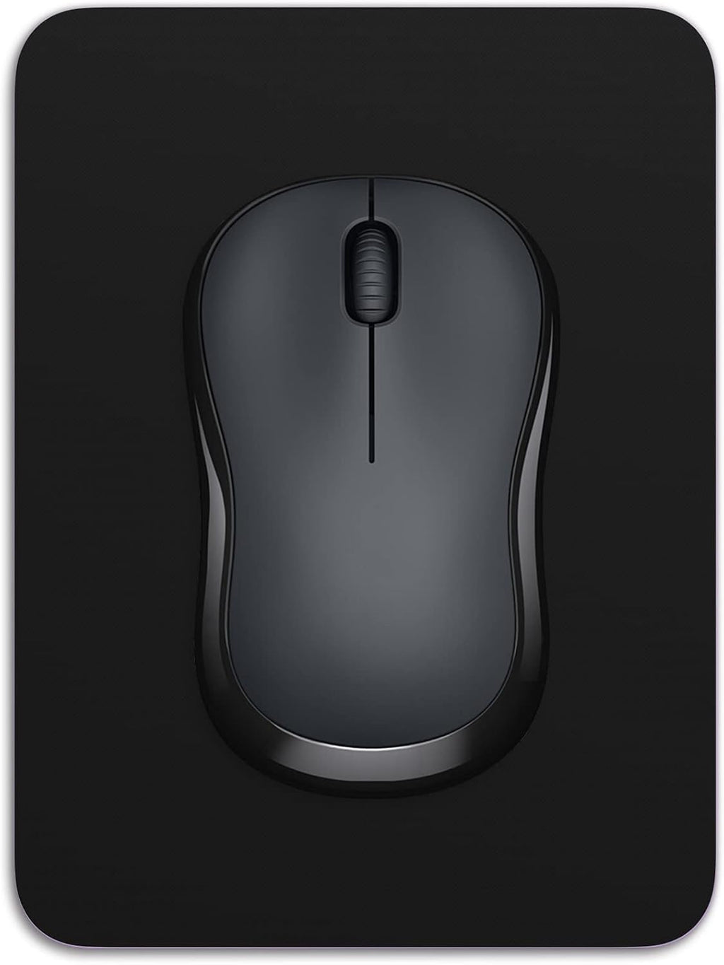 Dapesuom Small Mouse Pad, 6 x 8 Inch Thick Rubber Premium-Textured Non-Slip Portable & Washable Mini Mouse Mat for Women Men Wireless Laptops Keyboard Tray Gaming Work Computer Office Travel, Black