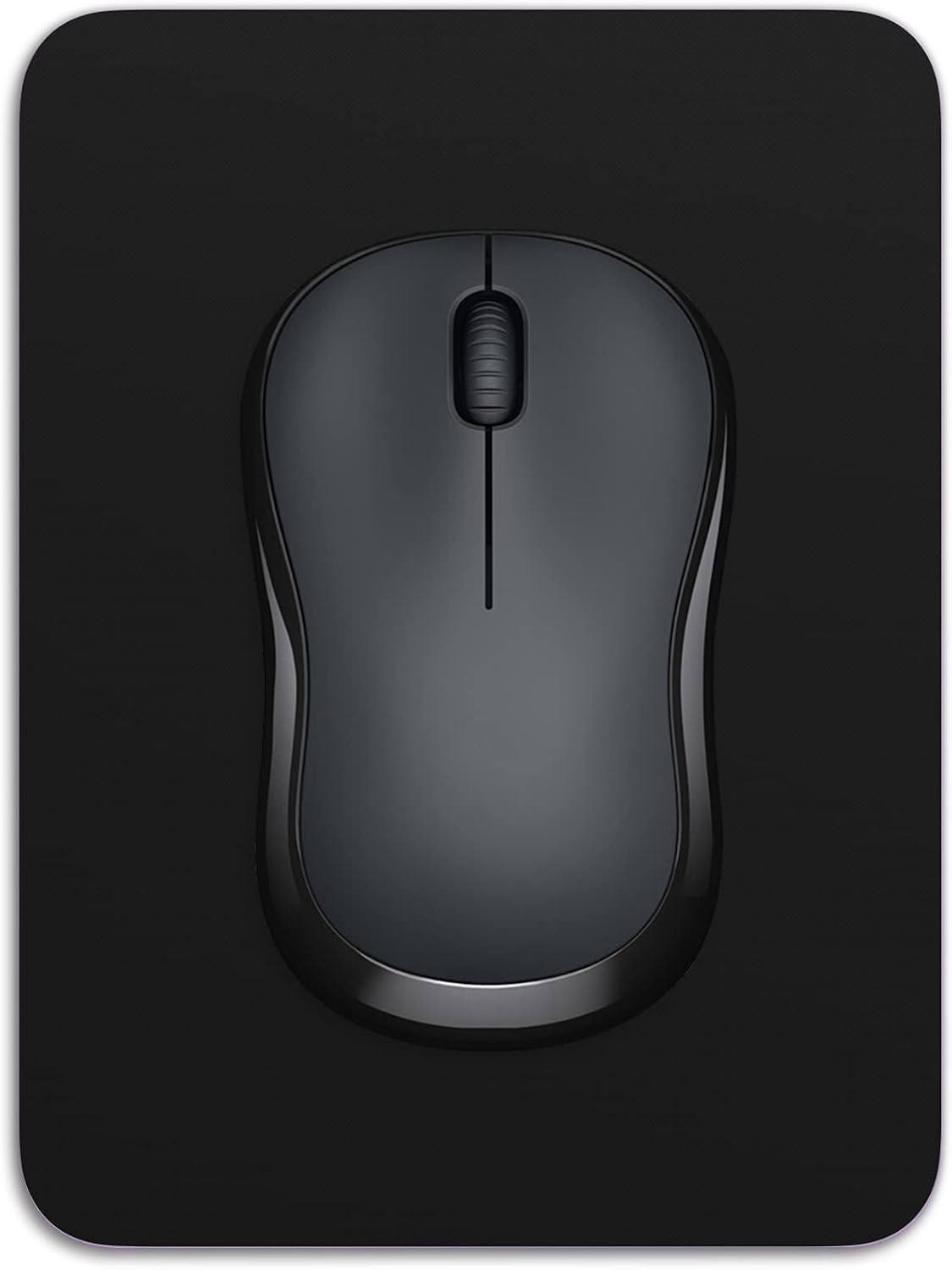 Dapesuom Small Mouse Pad, 6 x 8 Inch Thick Rubber Premium-Textured Non-Slip Portable & Washable Mini Mouse Mat for Women Men Wireless Laptops Keyboard Tray Gaming Work Computer Office Travel, Black