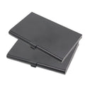 2-Pack Gold Aluminum Business Card Holder Slim Flip Pocket Case