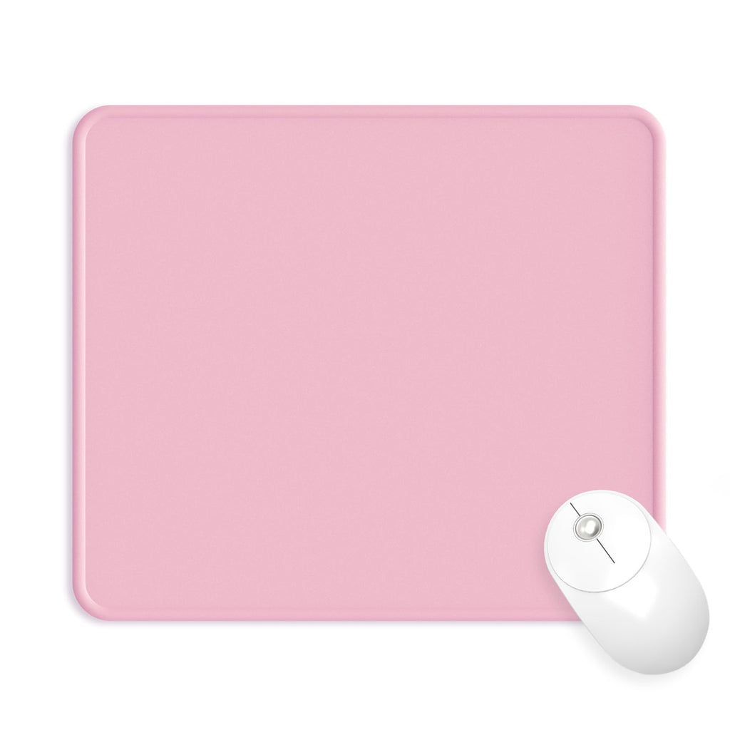 eulps Mouse Pad with Wrist Rest, Comfortable Computer Mousepad with Gel Wrist Support Smooth Surface and Non-Slip PU Base for Pain Relief, Laptop, Office & Home (Rose)