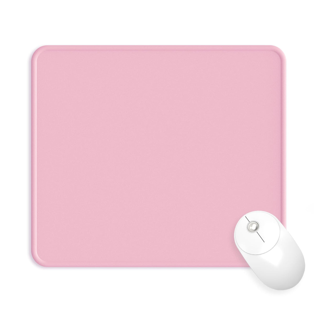 eulps Mouse Pad with Wrist Rest, Comfortable Computer Mousepad with Gel Wrist Support Smooth Surface and Non-Slip PU Base for Pain Relief, Laptop, Office & Home (Rose)