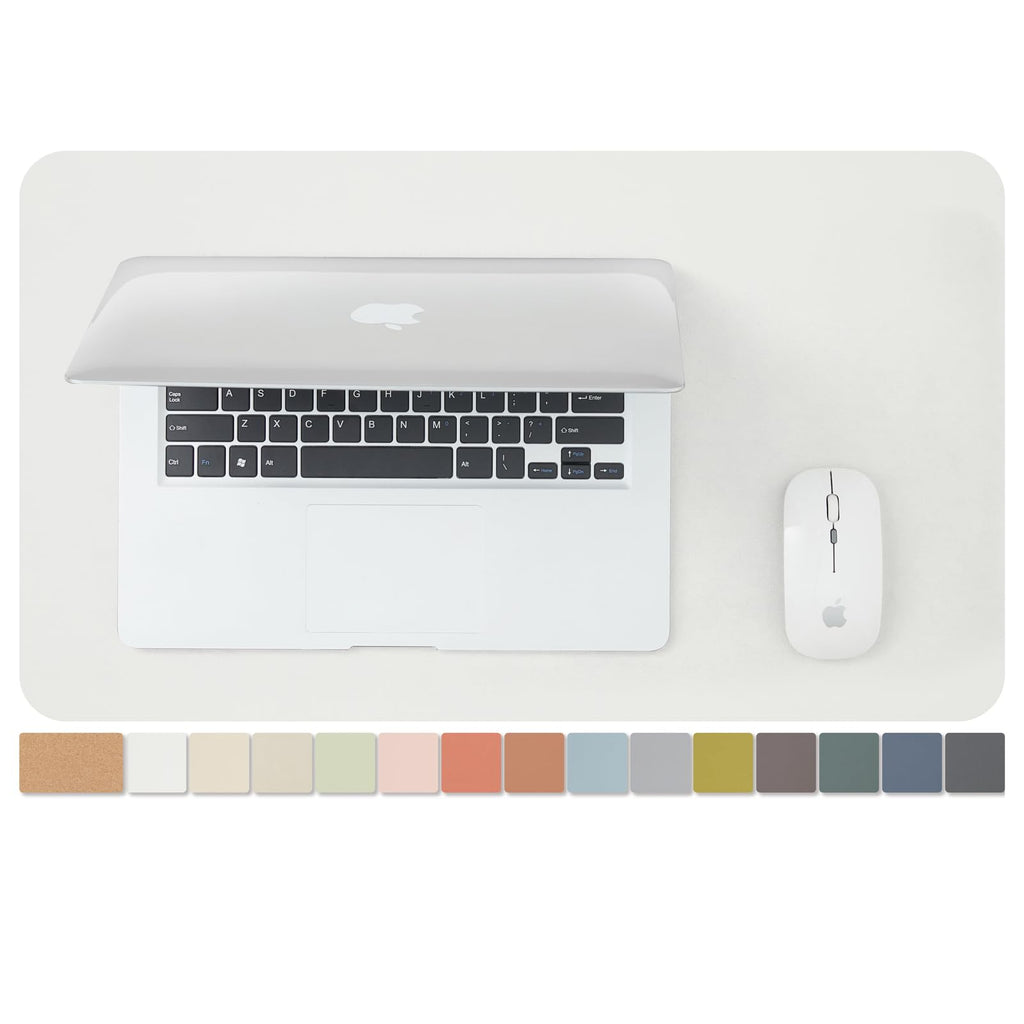 Large Cork Desk Mat - 47.2"x 17" Desk Pad for Office and Home - Ideal for Large Mouse Pad and Desk Mats on Top of Desks(Black)