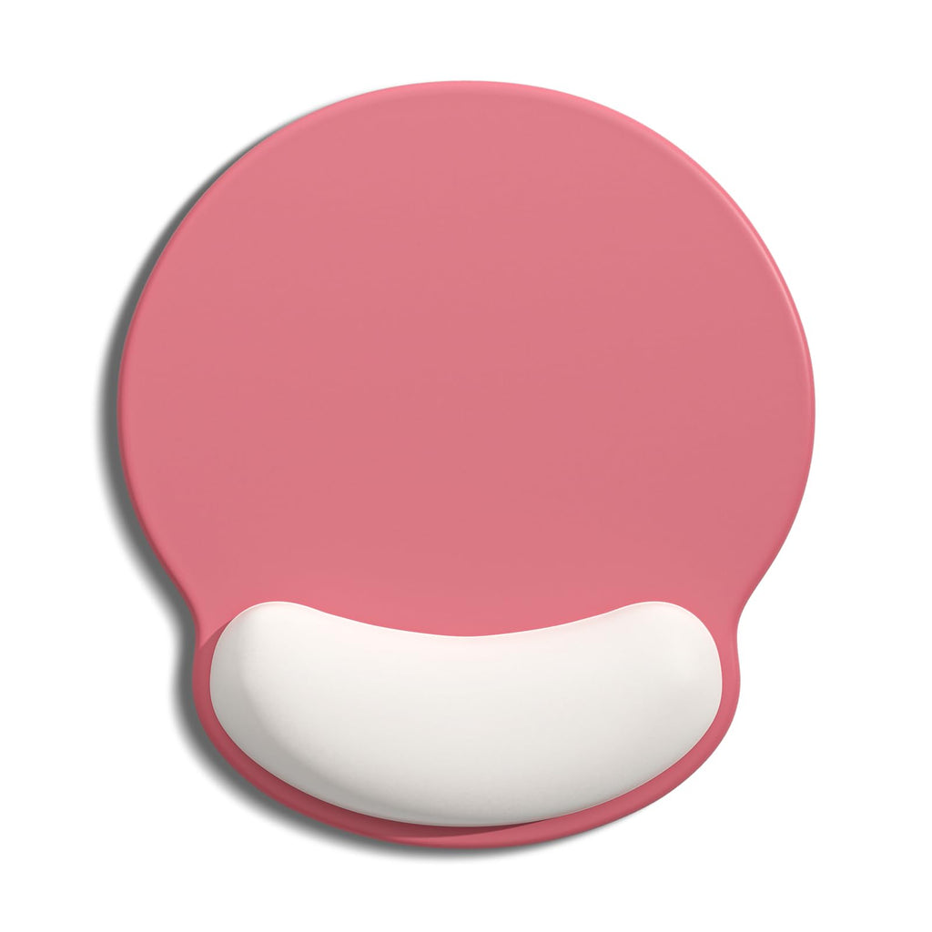 Auhoahsil Ergonomic Mouse Pad with Wrist Rest, Comfortable Silicone Non-Slip Computer Pain Relief Gel Mouse Mat with Wrist Support for Gaming, Work, Office, Women & Men, Cute Pattern, Beige