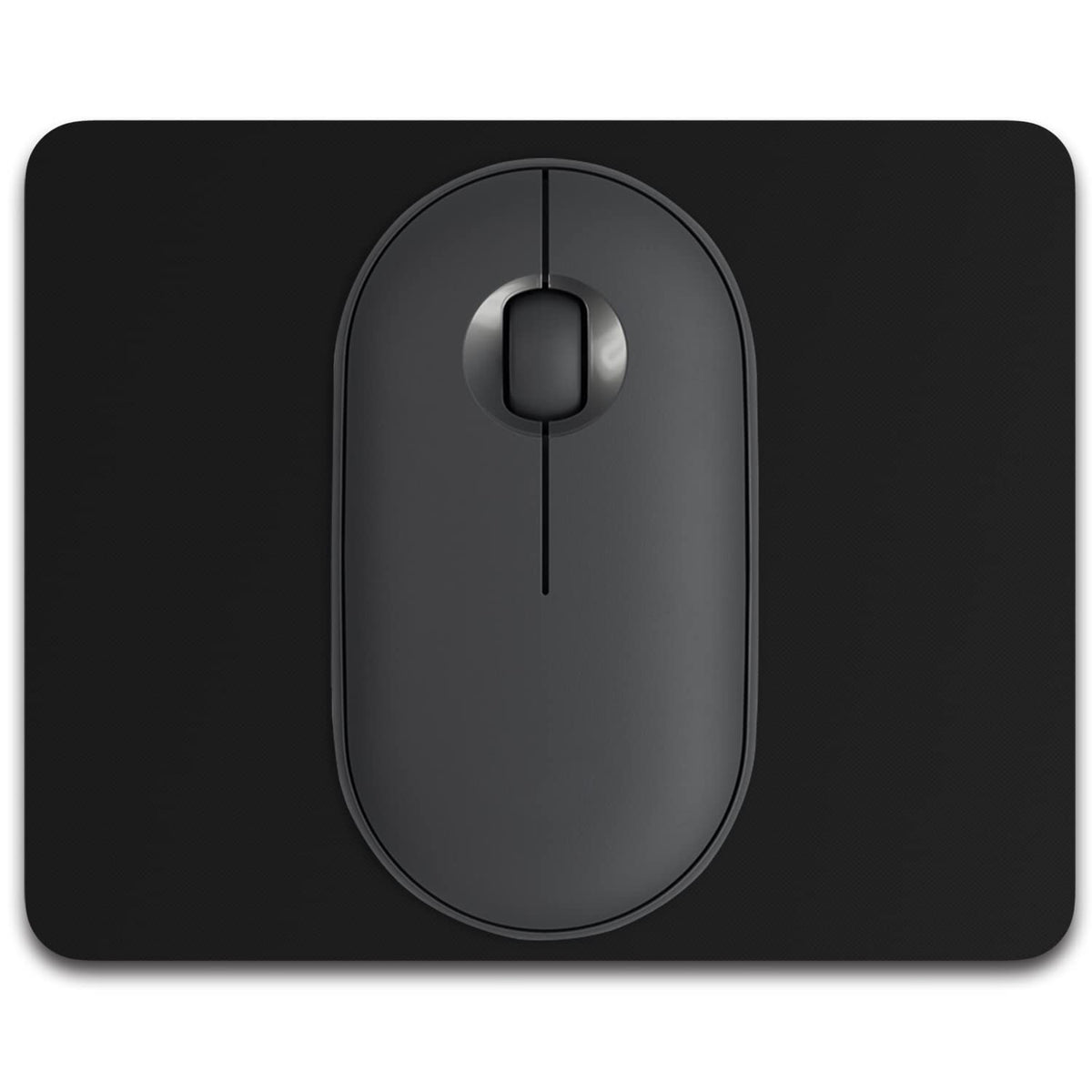 Dapesuom Small Mouse Pad, 6 x 8 Inch Thick Rubber Premium-Textured Non-Slip Portable & Washable Mini Mouse Mat for Women Men Wireless Laptops Keyboard Tray Gaming Work Computer Office Travel, Black