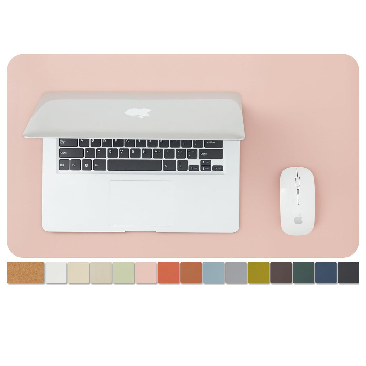 Large Cork Desk Mat - 47.2"x 17" Desk Pad for Office and Home - Ideal for Large Mouse Pad and Desk Mats on Top of Desks(Black)