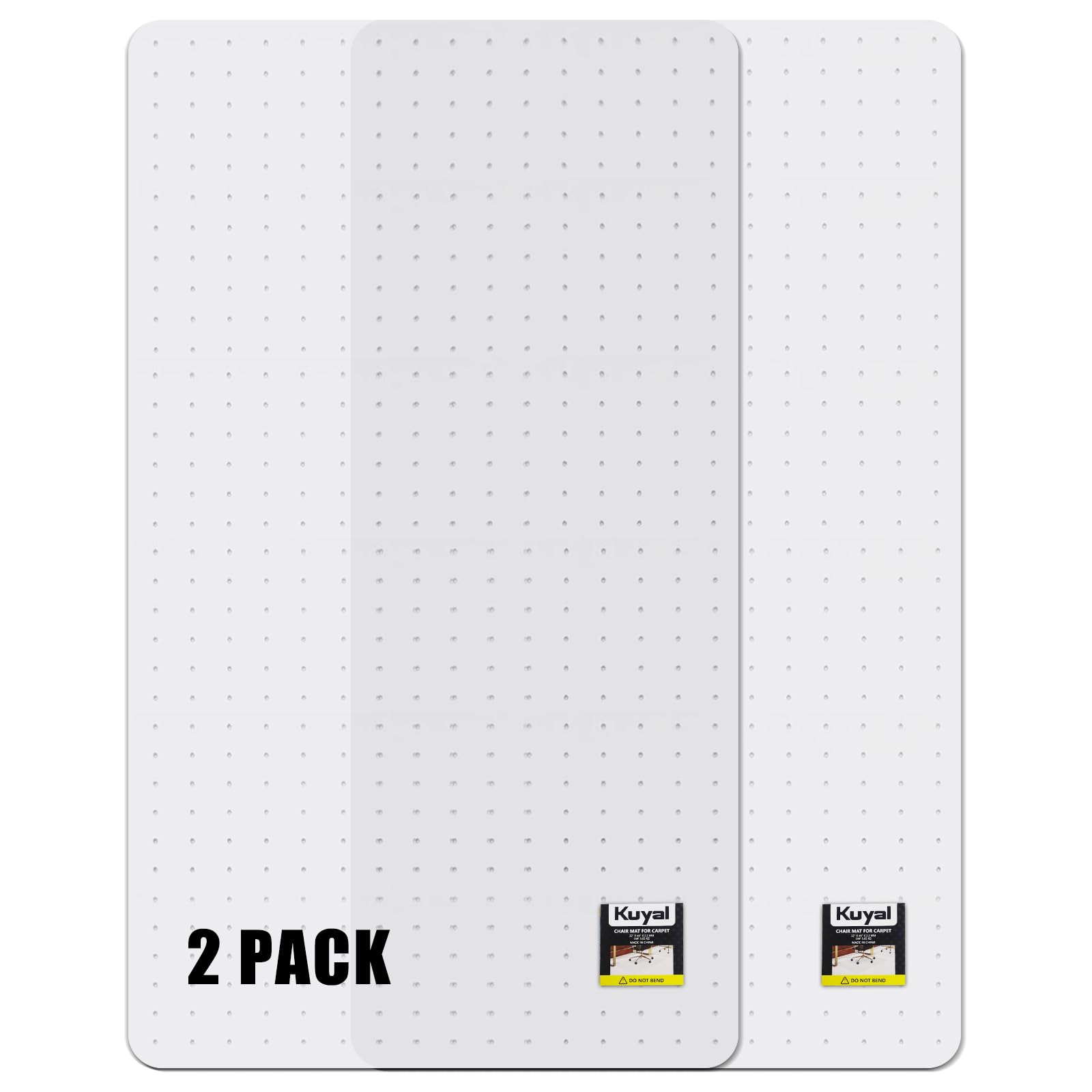 Kuyal Office Chair Mat for Carpet, Clear Heavy Duty Computer Chair Mat