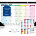 Desk Calendars 2026,18 Monthly Wall Calendar 2026-2027 Covers January 2026 to June 2027,Large 17" x 12" Desktop Planner with Corner Protectors, for Office School &