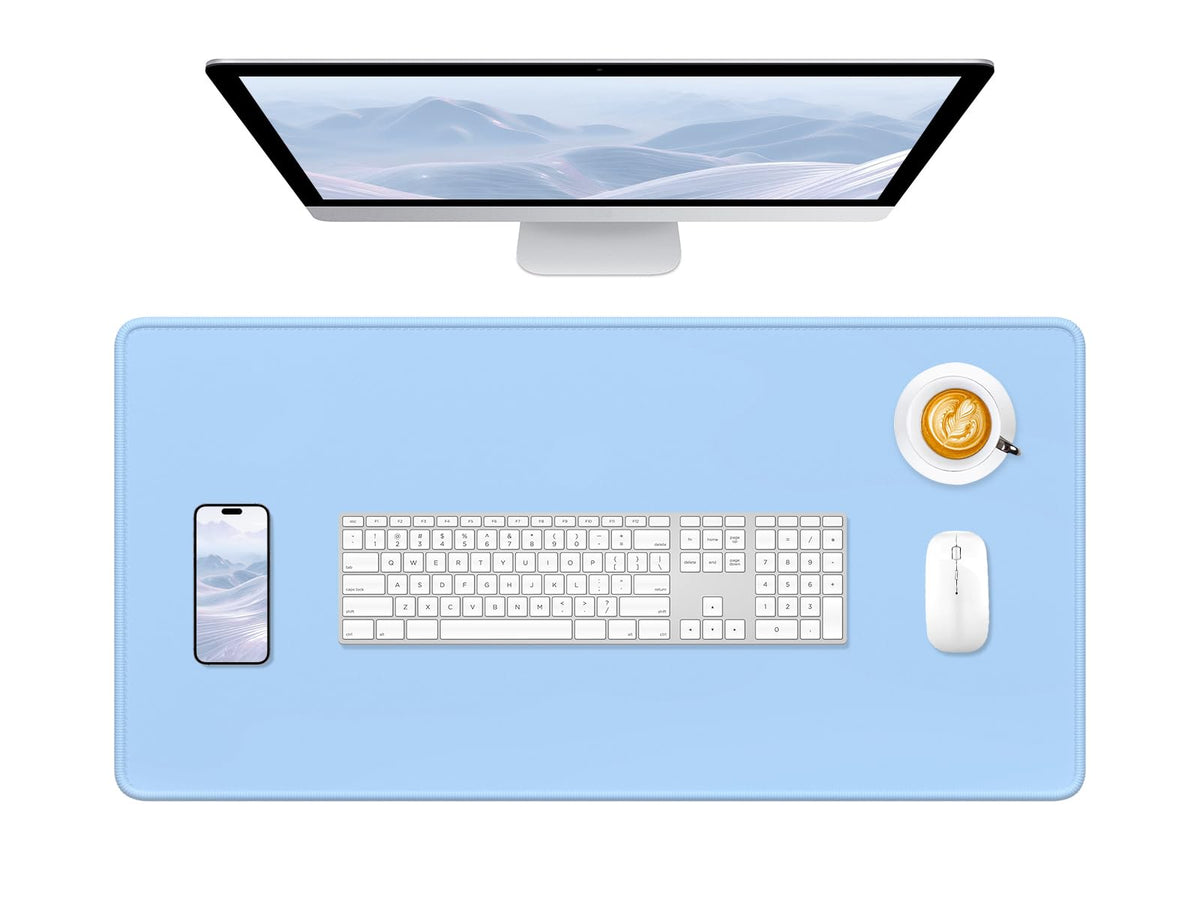 Hsurbtra Mouse Pad, Premium-Textured Square Mousepad 10.2 x 8.3 Inch, Stitched Edge Anti-Slip Waterproof Rubber Pretty Cute Computer Mat for Office Gaming Laptop Women Kids Sage Green