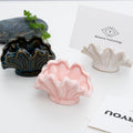Cute Shell Business Card Holder for Desk - Vertical Display Stand