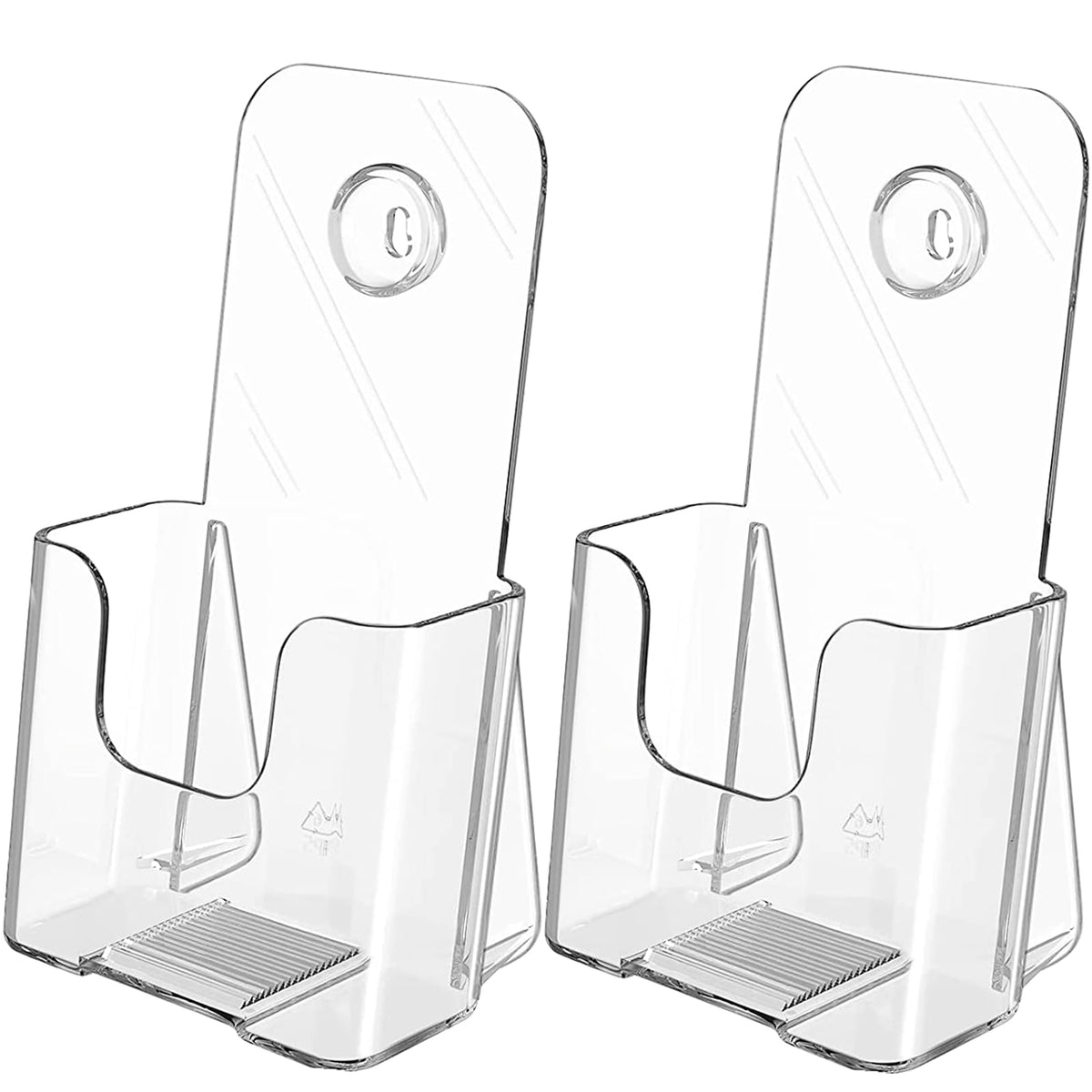 MaxGear Acrylic Brochure Holder Flyer Display Stand 4 x 9 Inch, 2 Pack