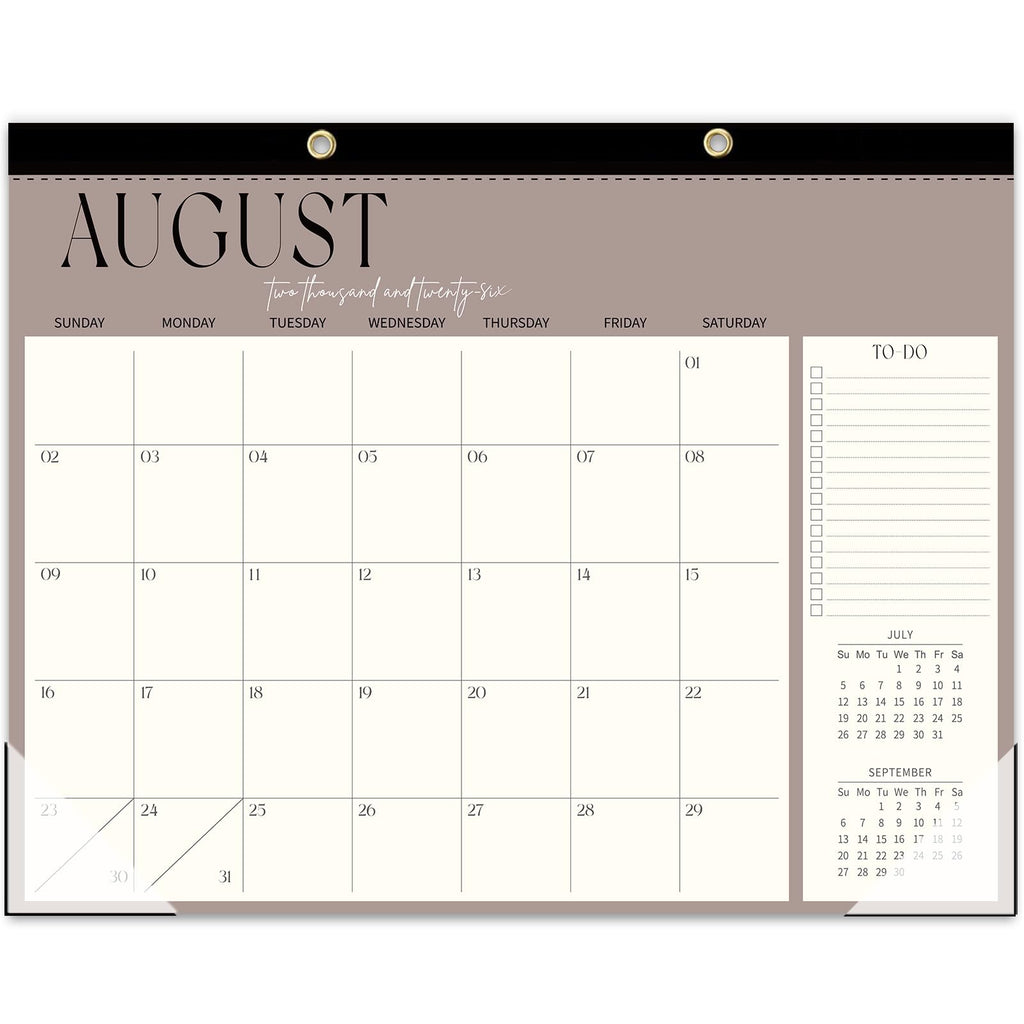 GuassLee Desk Calendar 2026-2027, 19 Months (Jun 2026-Dec 2027), 14" x 11"