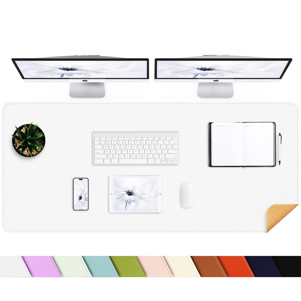 AFIING Large Desk Mat, 47" x 17", Black
