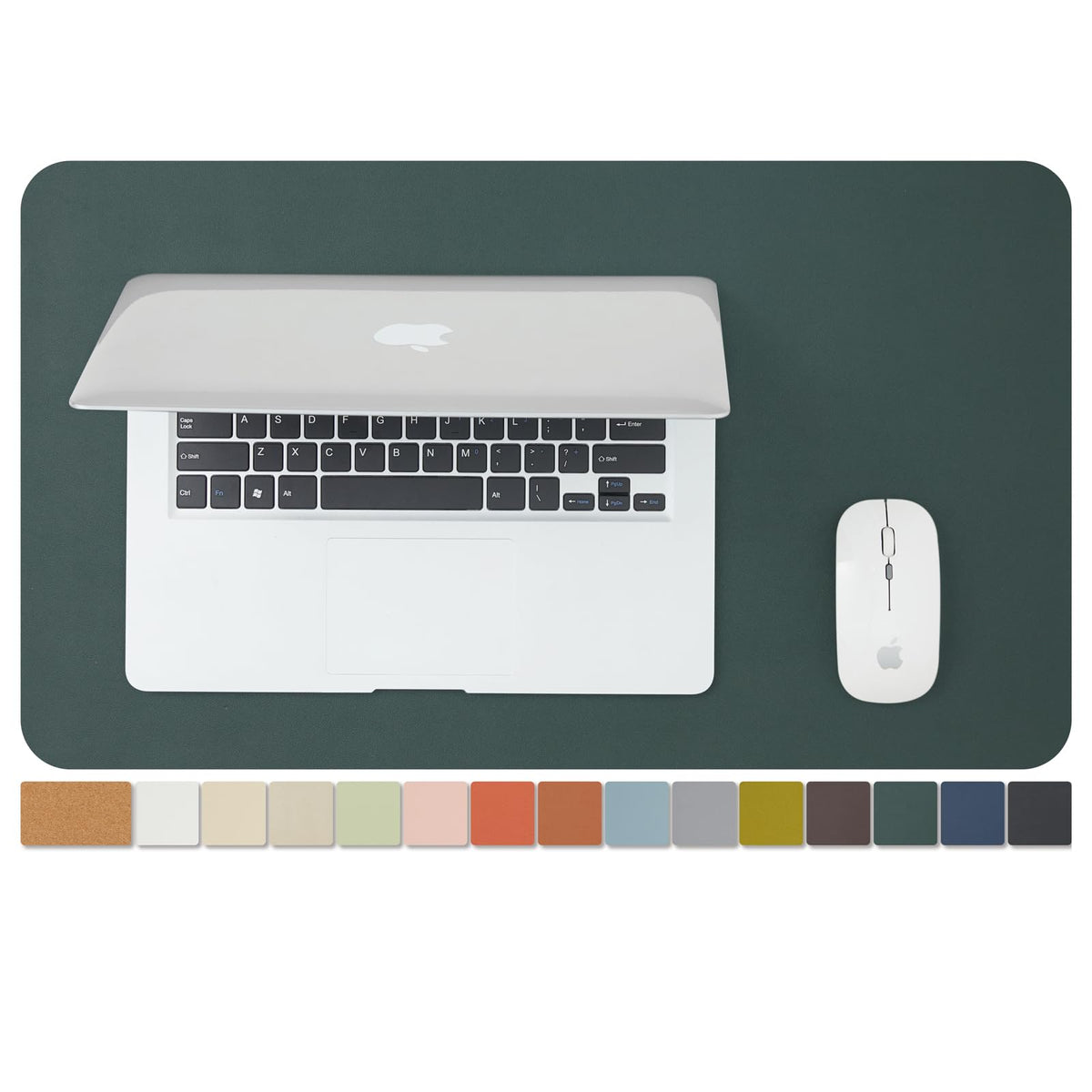 Large Cork Desk Mat - 47.2"x 17" Desk Pad for Office and Home - Ideal for Large Mouse Pad and Desk Mats on Top of Desks(Black)
