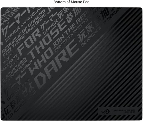 ASUS ROG Moonstone Ace L Glass Gaming Mouse Pad, 19.7” x 15.7” - Black