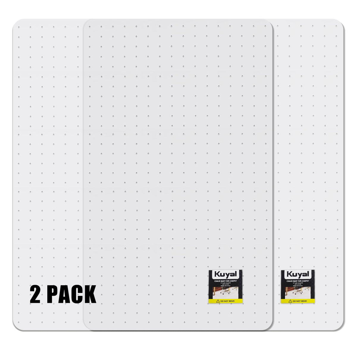 Kuyal Office Chair Mat for Carpet, Clear Heavy Duty Computer Chair Mat