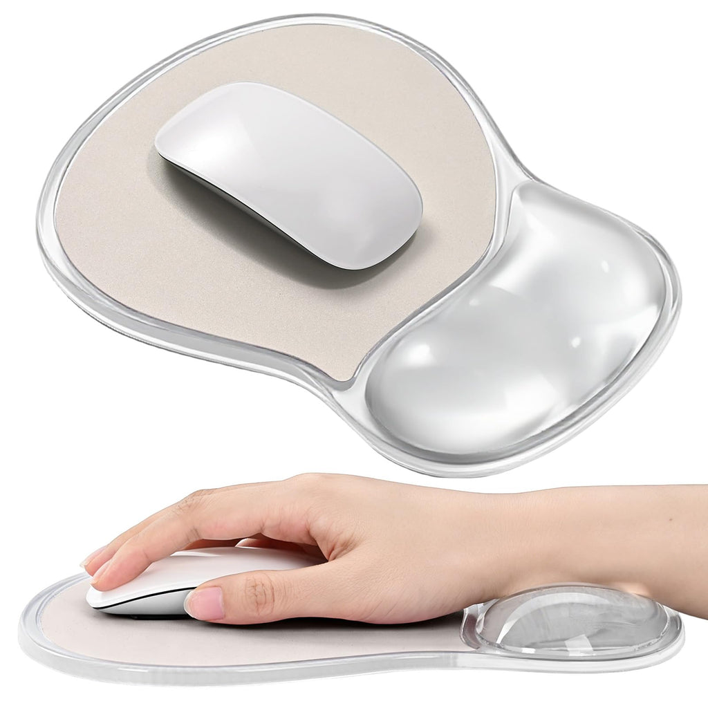 EooCoo Mouse Pad with Gel Wrist Rest, Ergonomic Mousepad Wrist Alignment