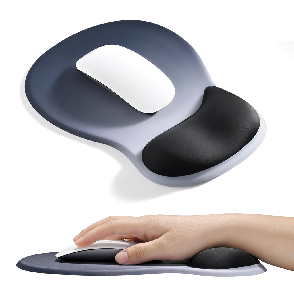EooCoo Mouse Pad with Gel Wrist Rest, Ergonomic Mousepad Wrist Alignment