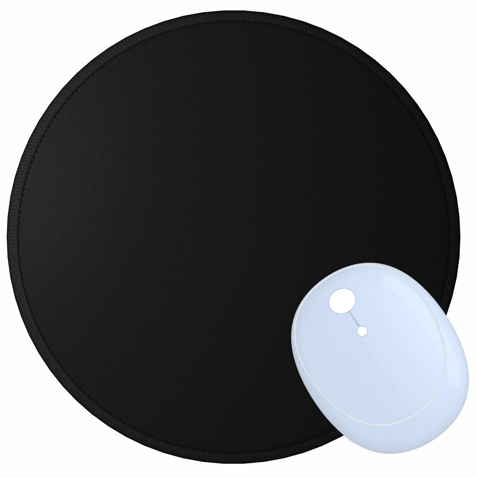 Dapesuom Small Mouse Pad, 6 x 8 Inch Thick Rubber Premium-Textured Non-Slip Portable & Washable Mini Mouse Mat for Women Men Wireless Laptops Keyboard Tray Gaming Work Computer Office Travel, Black